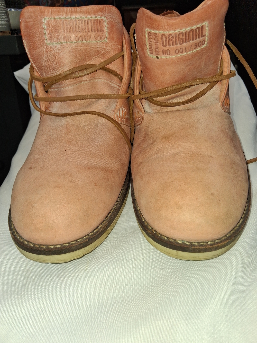 Edition Women's Tan Leather Ankle Boots